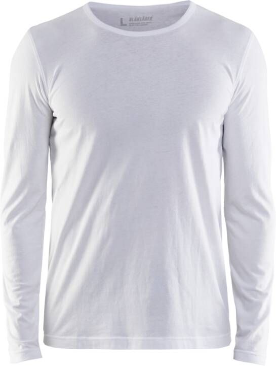 Blåkläder T-Shirt lange mouw 35001042 | Wit | Maat 4XL 7330509596470