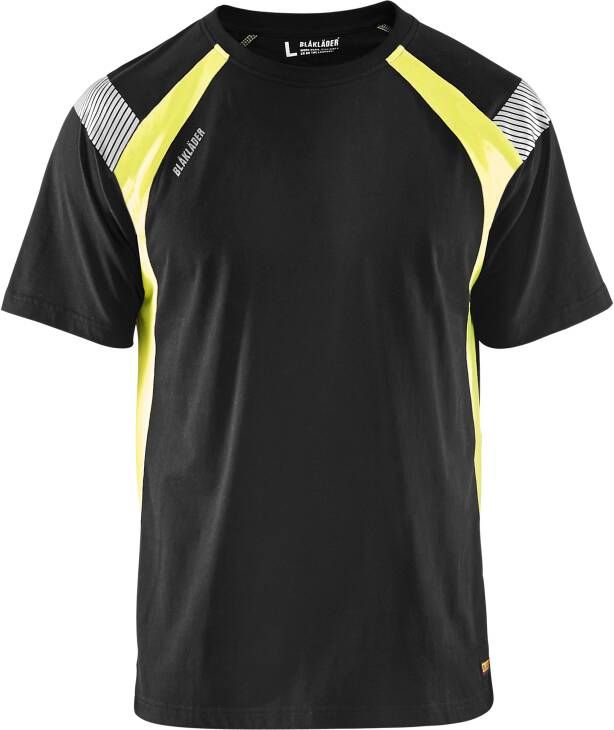 Blåkläder T-Shirt Visible 33321030 | Zwart High-Vis Geel | Maat 3XL 7330509595367