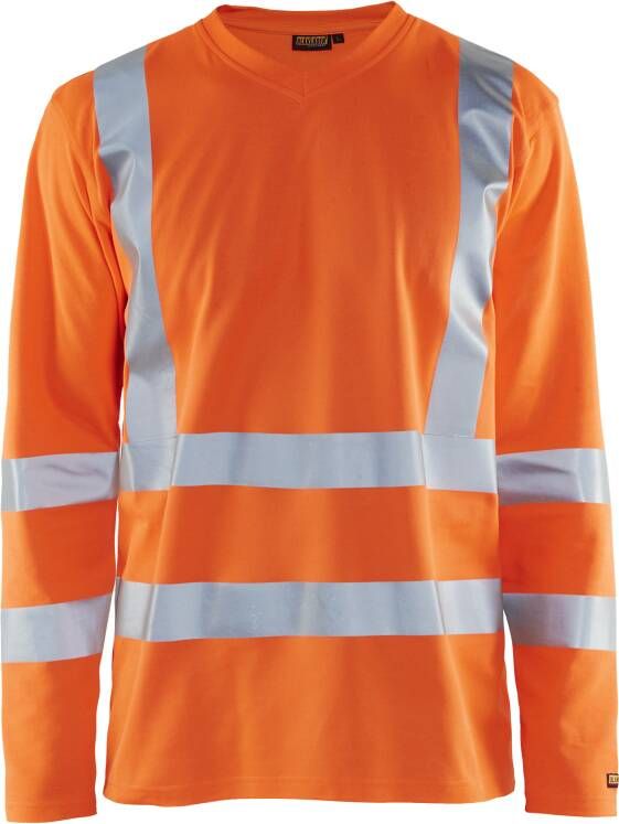 Blåkläder UV-T-Shirt High-Vis lange mouw UPF 40+ UV 33811070 | High-Vis Oranje | Maat 3XL 7330509369166