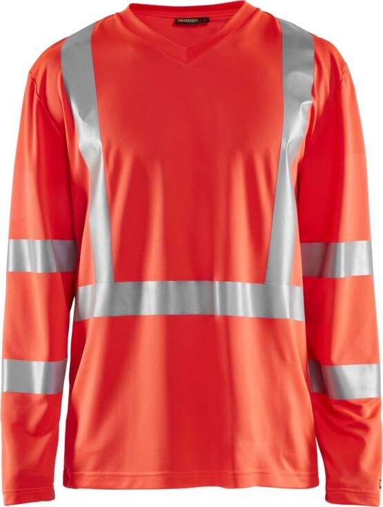 Blåkläder UV-T-Shirt lange mouw High-Vis 33831011 | High-Vis Rood | Maat 3XL 7330509470138