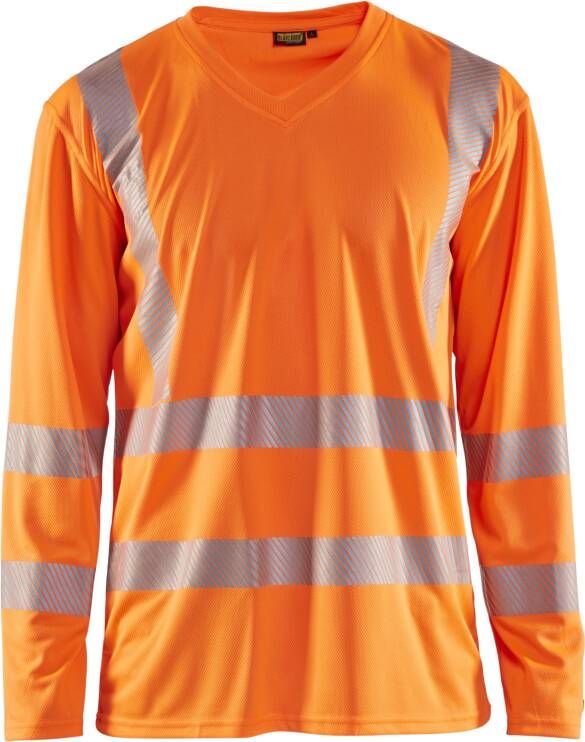 Blåkläder UV-T-Shirt lange mouw High-Vis 33851013 | High-Vis Oranje | Maat 3XL 7330509523995