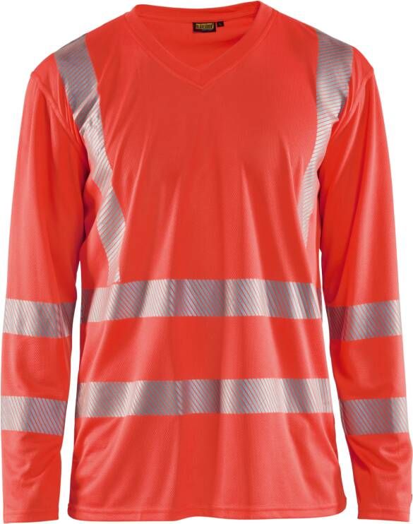 Blåkläder UV-T-Shirt lange mouw High-Vis 33851013 | High-Vis Rood | Maat 4XL 7330509524084