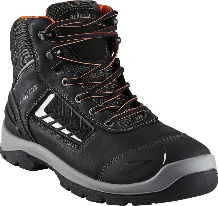 Blåkläder Veiligheidsschoen 2452 S3 Hoog | Zwart Oranje | 00.183.006.35