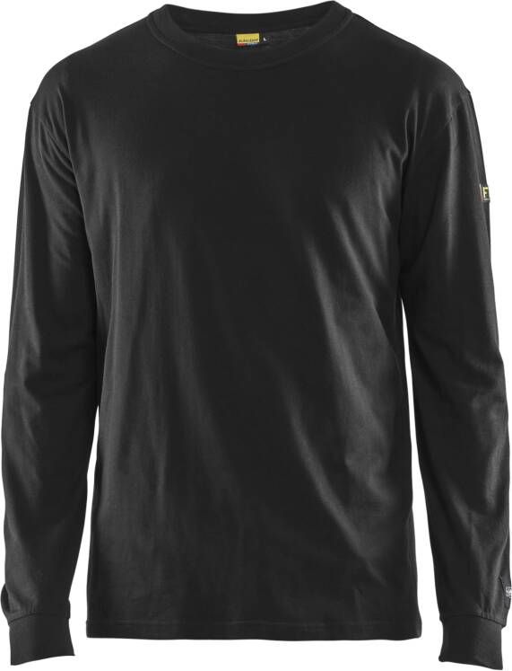 Blåkläder Vlamvertragend T-Shirt lange mouwen 34831737 | Zwart | Maat 3XL 7330509726631