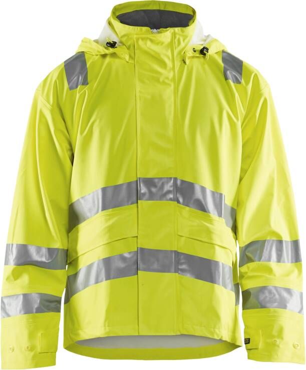 Blåkläder Vlamvertragende regenjas 43032009 | High-Vis Geel | Maat 3XL 7330509414279