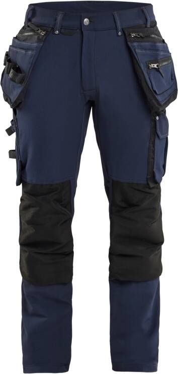 Blåkläder Werkbroek 4-weg stretch X1900 19981644 | Donkermarineblauw Zwart | Maat C148 7330509686386