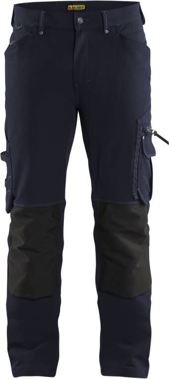 Blåkläder Werkbroek 4-weg stretch X1900 zonder spijkerzakken 19891644 | Donker marineblauw Zwart | 7330509686973