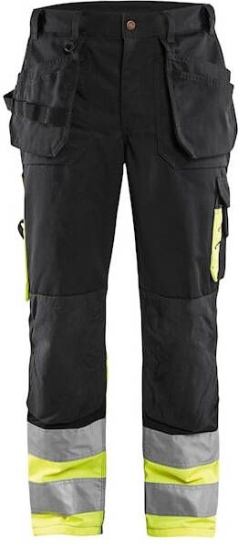 Blåkläder Werkbroek High-Vis 15291370 | Zwart High-Vis Geel | 7330509372319