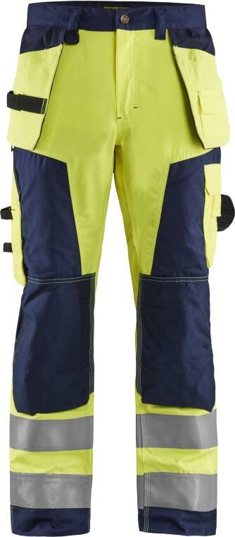 Blåkläder Werkbroek High-Vis 15681811 | High Vis Geel Marineblauw | 7330509402382