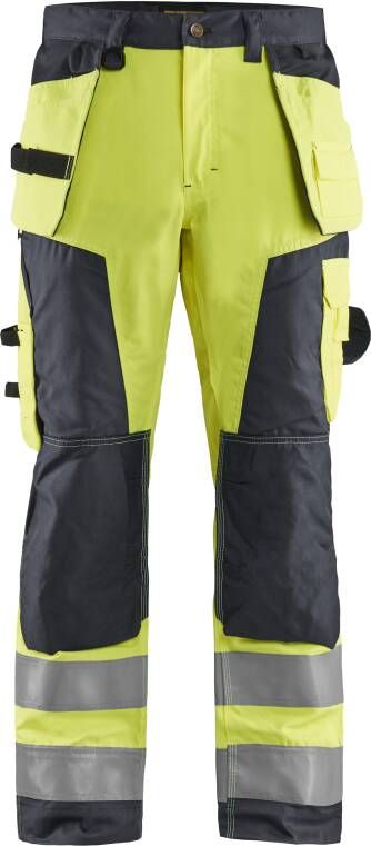 Blåkläder Werkbroek High-Vis 15681811 | HIgh Vis Geel Medium Grijs | 7330509676219