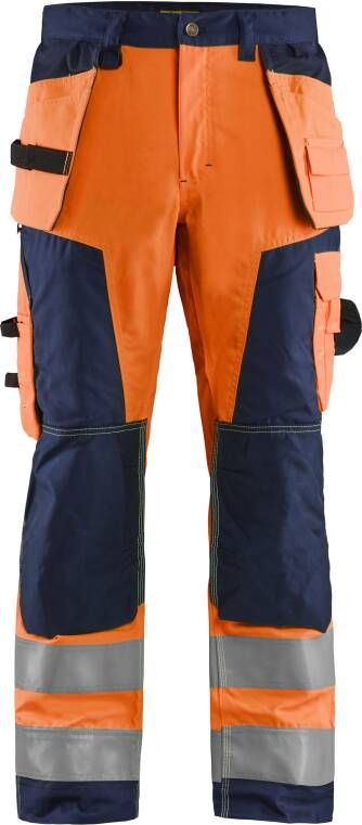 Blåkläder Werkbroek High-Vis 15681811 | High Vis Oranje Marineblauw | 7330509402740