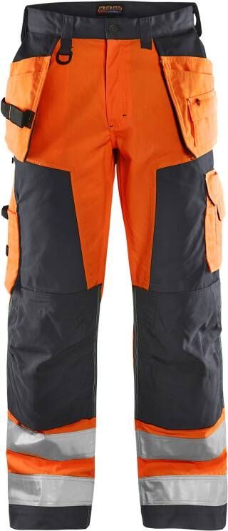 Blåkläder Werkbroek High-Vis 15681811 | High Vis Oranje Medium Grijs | 7330509746370