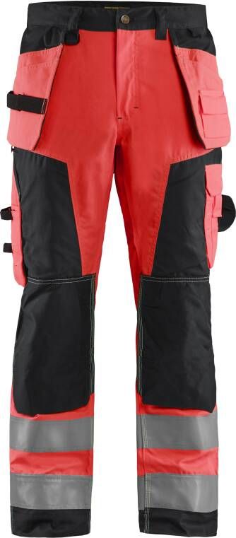 Blåkläder Werkbroek High-Vis 15681811 | High Vis Rood Zwart | 7330509403013