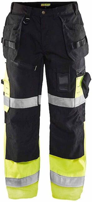 Blåkläder Werkbroek High-Vis X1500 15081860 | Zwart High-Vis Geel | 7330509387801