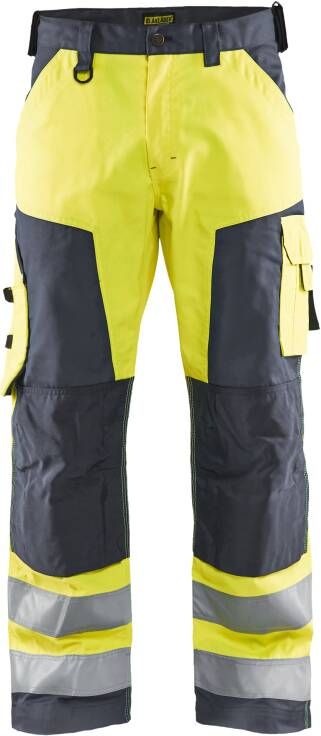 Blåkläder Werkbroek High-Vis zonder spijkerzakken 15661811 | HIgh Vis Geel Medium Grijs | 7330509755761