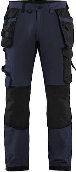 Blåkläder Werkbroek met 4-weg stretch 15221645 | Donker marineblauw Zwart | 7330509723425