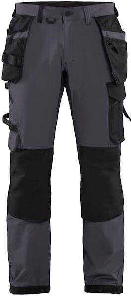 Blåkläder Werkbroek met 4-weg stretch 15221645 | Medium Grijs Zwart | 7330509723692