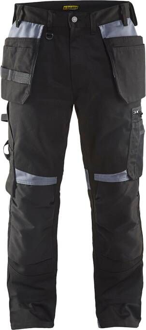 Blåkläder Werkbroek met spijkerzakken 15551860 | Zwart Grijs | Maat C146 7330509590904