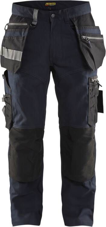 Blåkläder Werkbroek met stretch 15901343 | Donker marineblauw Zwart | Maat C154 7330509621769