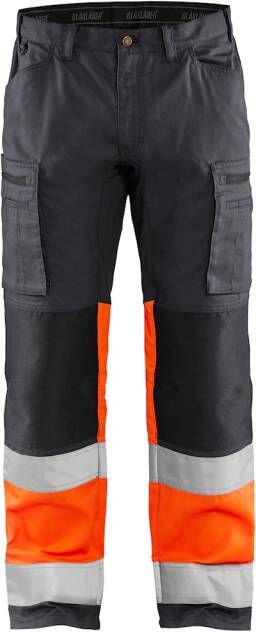 Blåkläder Werkbroek met stretch High-Vis 15511811 | Medium Grijs High-Vis Oranje | 7330509746233