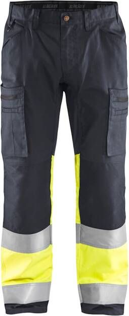 Blåkläder Werkbroek met stretch High-Vis 15511811 | Medium Grijs High-Vis Geel | 7330509675014