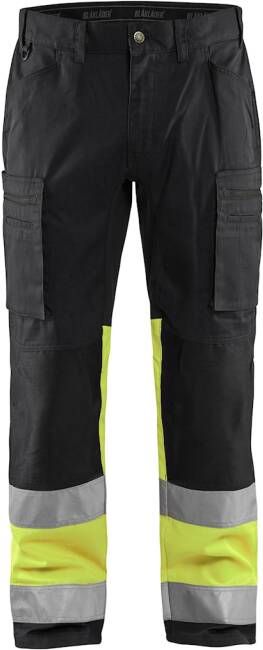 Blåkläder Werkbroek met stretch High-Vis 15511811 | Zwart High-Vis Geel | 7330509539927