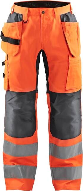 Blåkläder Werkbroek met stretch High-Vis 15521811 | High-Vis Oranje Medium Grijs | 7330509745984