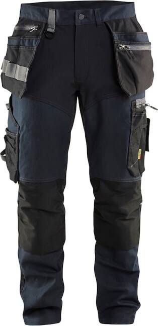 Blåkläder Werkbroek met stretchpanelen en spijkerzakken 15991343 | Donker marineblauw Zwart | 7330509692899