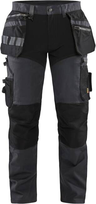 Blåkläder Werkbroek met stretchpanelen en spijkerzakken 15991343 | Donkergrijs Zwart | 7330509693117