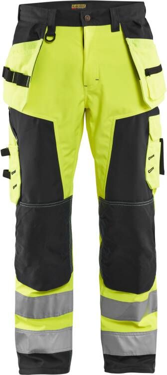 Blåkläder Werkbroek softshell High-Vis 15672517 | High Vis Geel Zwart | 7330509405826