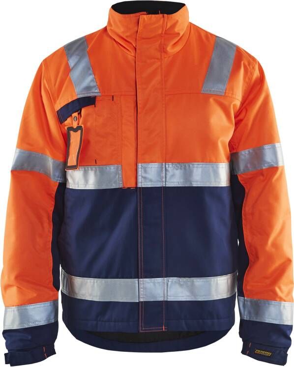 Blåkläder Winterjas High-Vis 48621811 | High Vis Oranje Marineblauw | Maat 4XL 7330509370902
