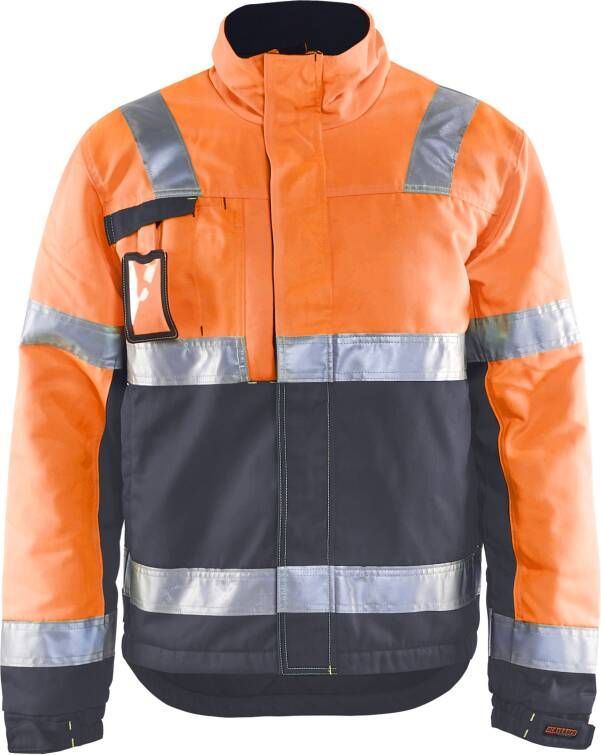 Blåkläder Winterjas High-Vis 48621811 | High Vis Oranje Medium Grijs | Maat 3XL 7330509755587