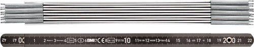 BMI Duimstok | lengte 2 m | breedte 14 mm | EG II | aluminium zwart | 1 stuk 961200044S