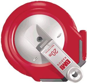 BMI Rolmaat | lengte 20 m bandbreedte 13 mm | cm EG II | kunststof glasvezel | 1 stuk 520221020A