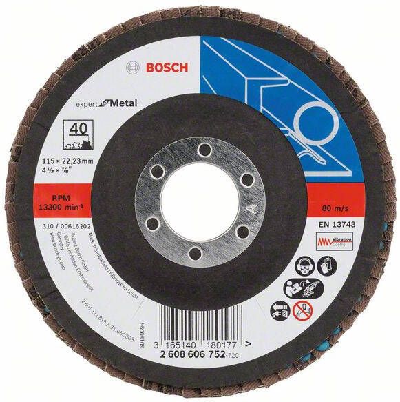 Bosch 1 Lamellenschijf 115 X551 Expert for Metal haaks 40