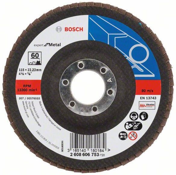Bosch 1 Lamellenschijf 115 X551 Expert for Metal haaks 60