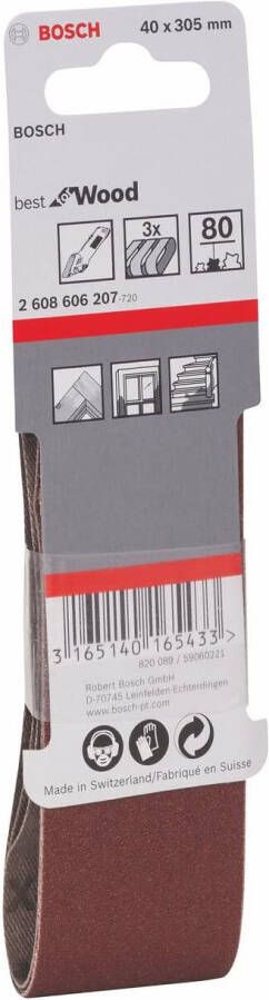 Bosch Accessoires 3 Banden 13x457 X440 Best for Wood+Paint K40 2608606203