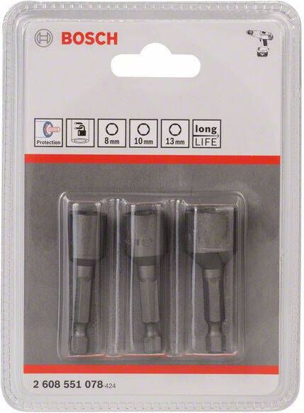 Bosch Accessoires 3-delige dopsleutelpack 3st 2608551078