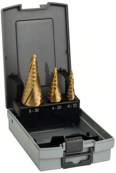 Bosch Accessoires 3-delige set trappenboren HSS-TiN 1st 2608587432