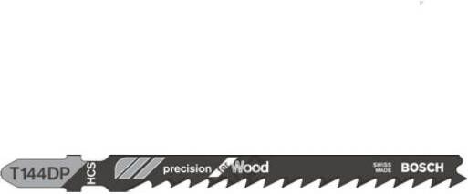 Bosch Accessoires 5x Precision voor hout decoupeerzaagblad T144DP 2608633A35