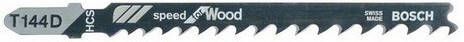Bosch Accessoires 5x Speed voor hout decoupeerzaagblad T144D 2608630040