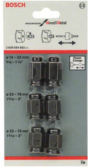 Bosch Accessoires 6-delige overgangsadapterset 6st 2608584682