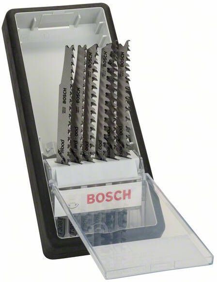 Bosch 6-delige Robust Line decoupeerzaagbladenset Wood Expert T-schacht T 308 B; T 308 BF; T 301 BCP; T 234 X P 1st