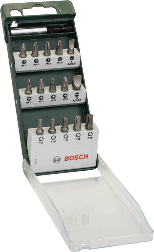 Bosch Accessoires 16-delige schroefbitset Standard (HEX PH PZ T) 2609255977