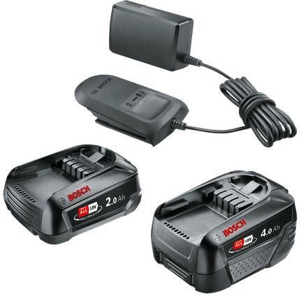 Bosch Accessoires 1600A027U9 | Starterset | 18V | 2 0 Ah + 4 0 Ah + AL 18V-20 1600A027U9