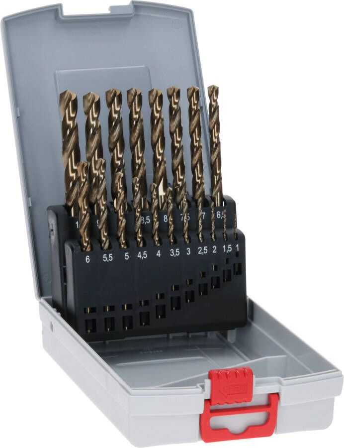 Bosch Accessoires 19-delige ProBox metaalborenset HSS-Co DIN 338 (kobaltlegering) 110 mm 19st 2608587014