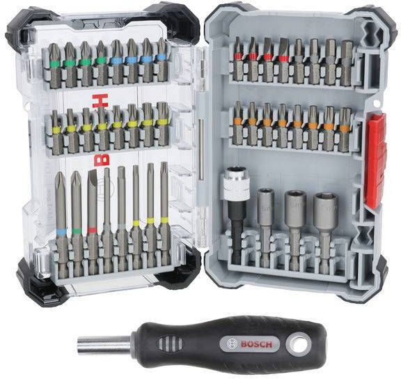 Bosch Accessoires 44-delige set met schroevendraaier (Displayvariant) 2607017733