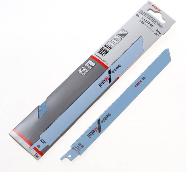 Bosch Accessoires 5x Reciprozaagblad Flexible voor Metaal S1122BF 2608656019
