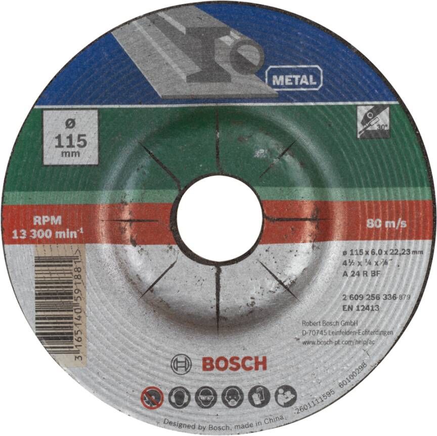 Bosch Accessoires Afbraamschijf gebogen metaal | 115 X6 Gebogen 2609256336