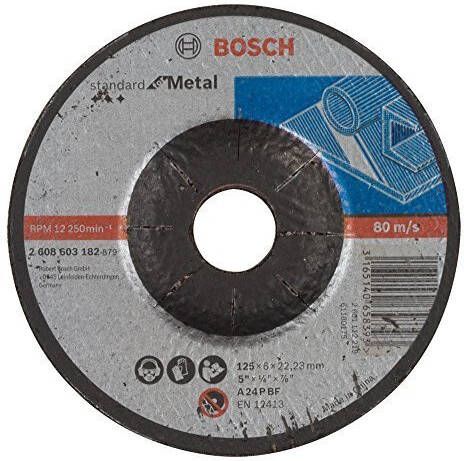 Bosch Accessoires Afbraamschijf gebogen Standard for Metal A 24 P BF 125 mm 22 23 mm 6 0 mm 2608603182